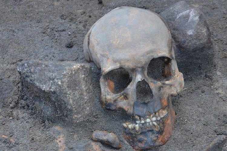 Раскопки на кладбище